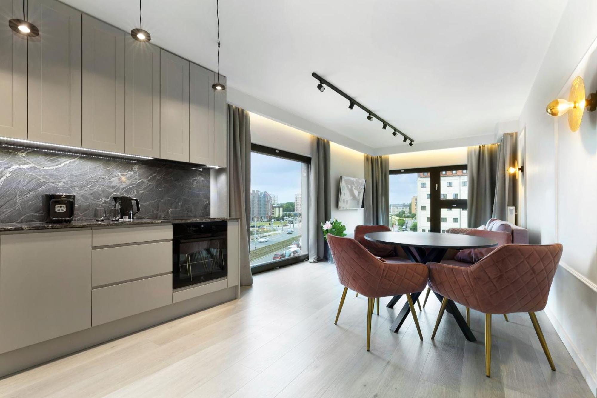 Blue Raven Motlawa Grand Apartment Gdansk Ngoại thất bức ảnh